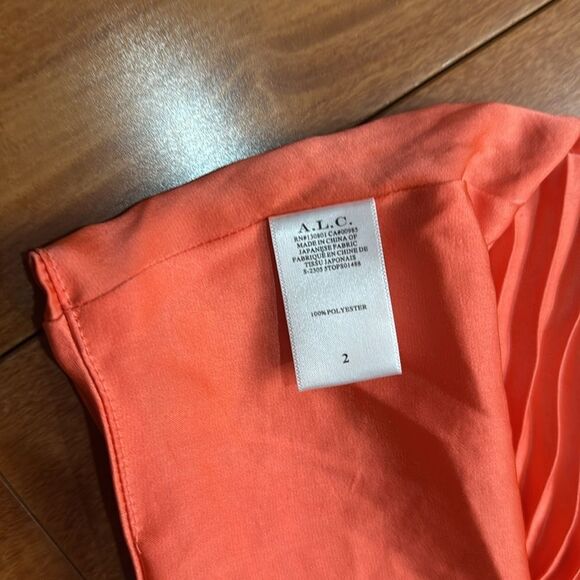 NWT ALC Pleated Coral Crop Camisole Top size 2 - Picture 7 of 12